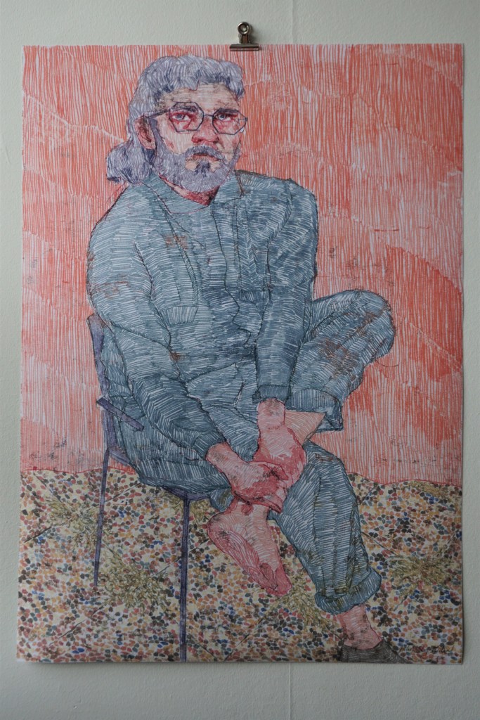 Monotypi, porträtt.